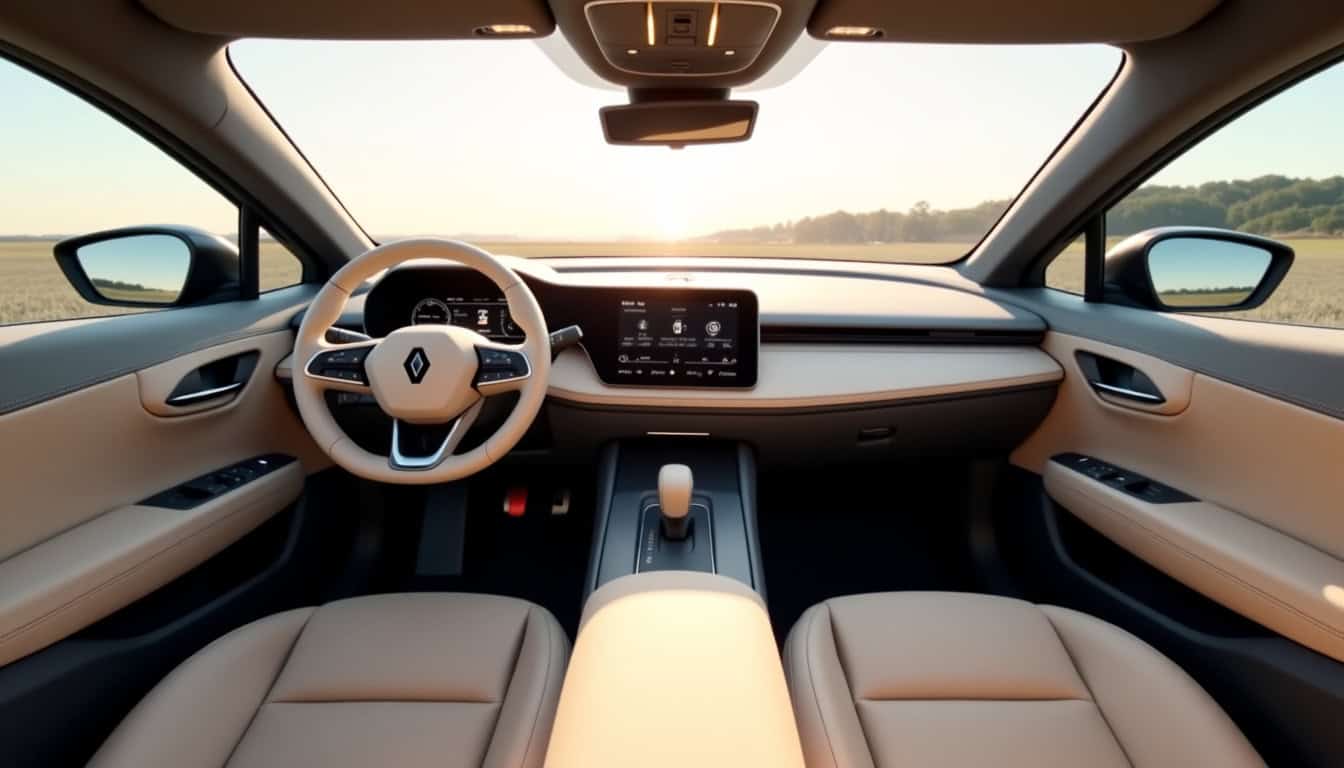 Intérieur de la Renault Arkana en 2026, montrant l