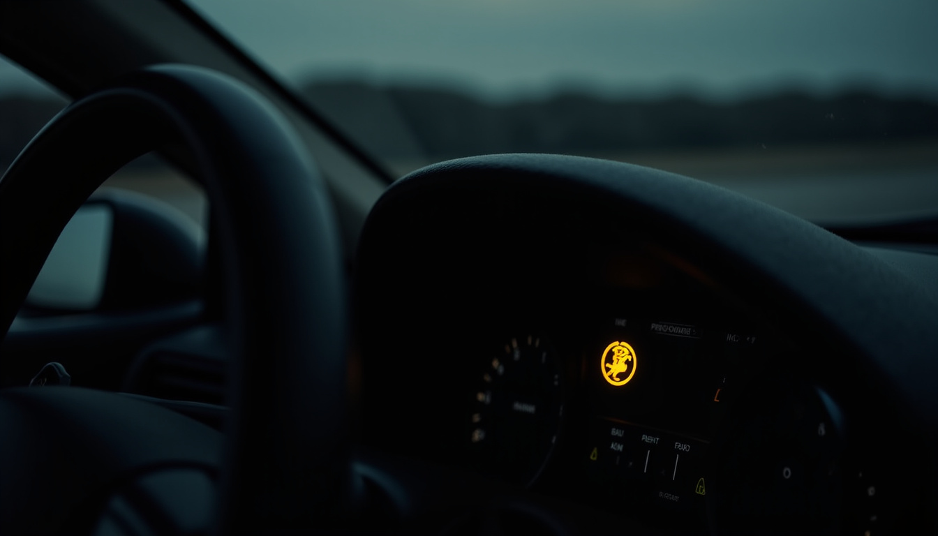 Voyant de pression des pneus allumé sur le tableau de bord d