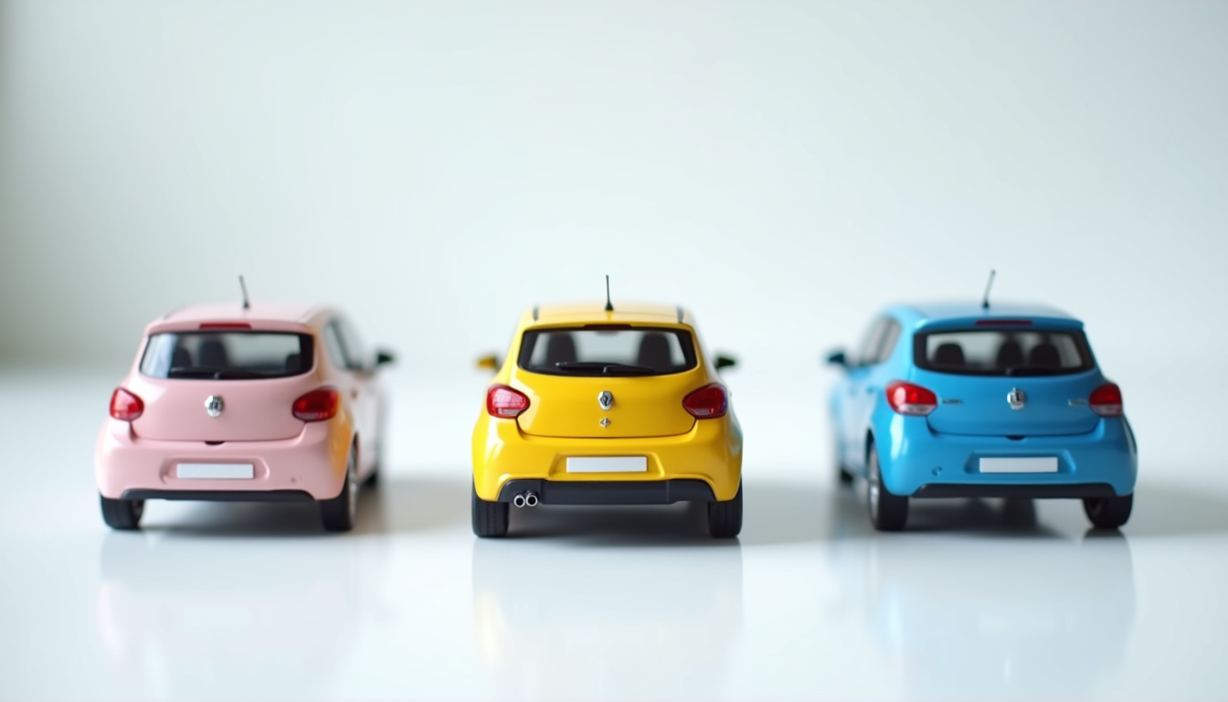 Comparatif visuel entre la Fiat 600, Renault Twingo et Peugeot e-208