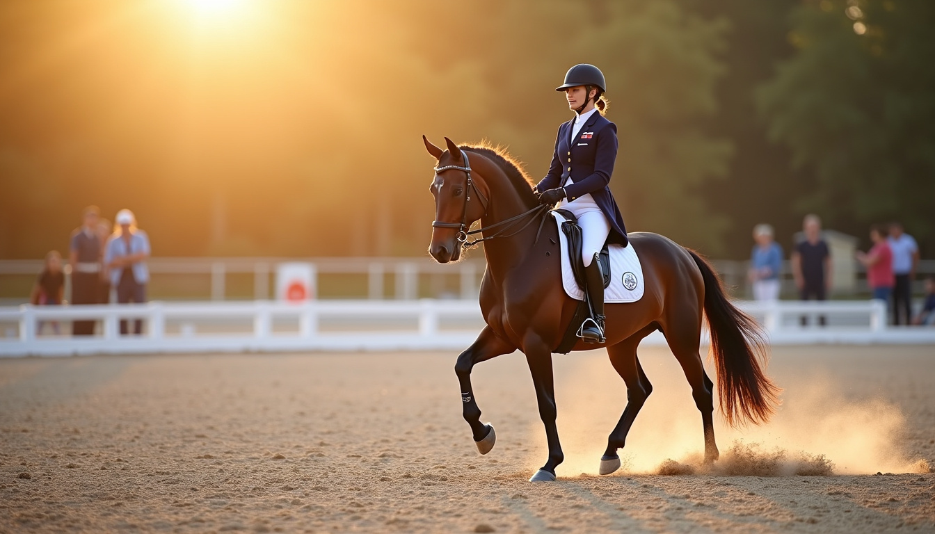 Illustration des différents grades en para-dressage avec description technique