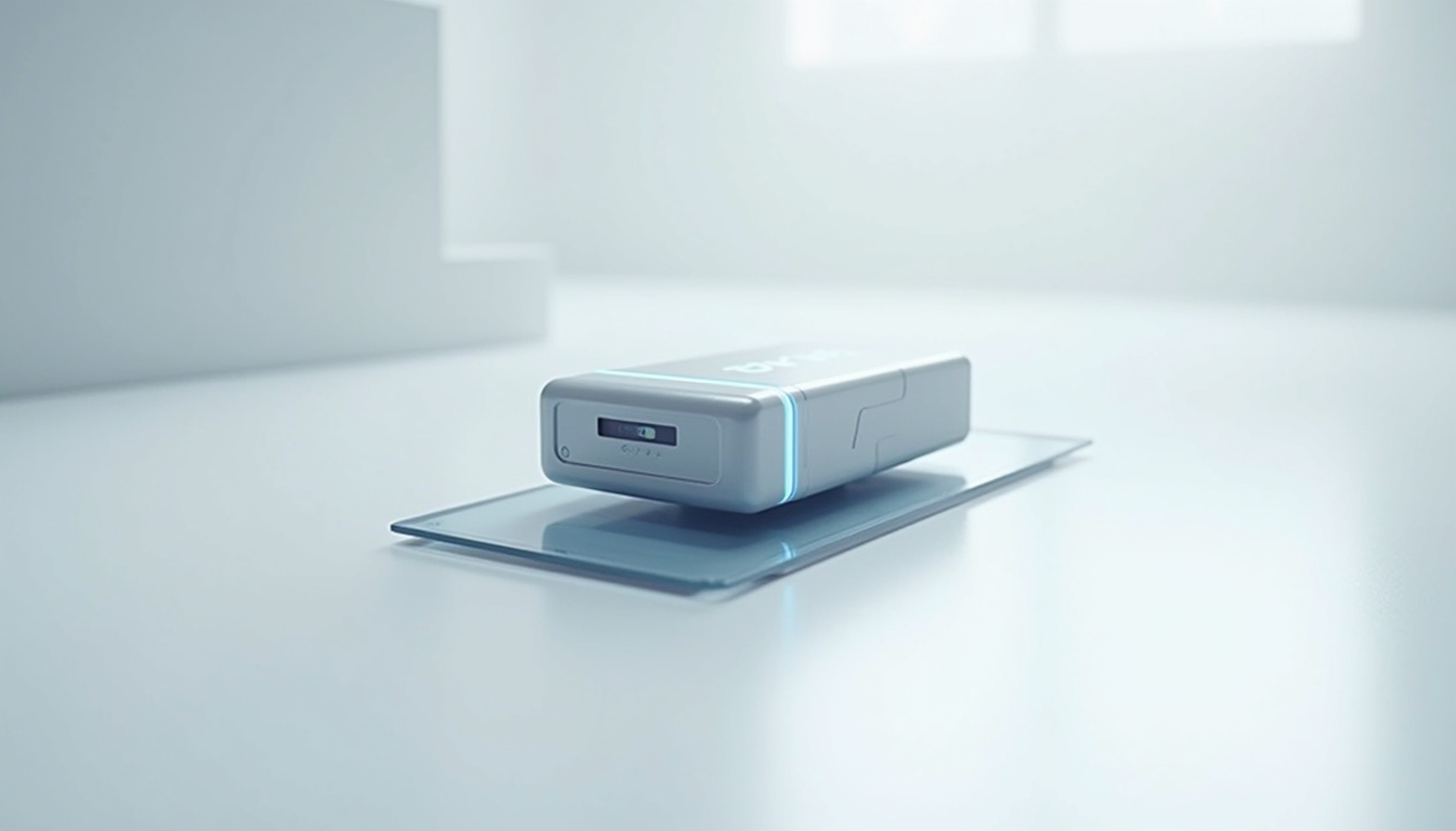 Représentation technique de la batterie Blade BYD installée sous le plancher d