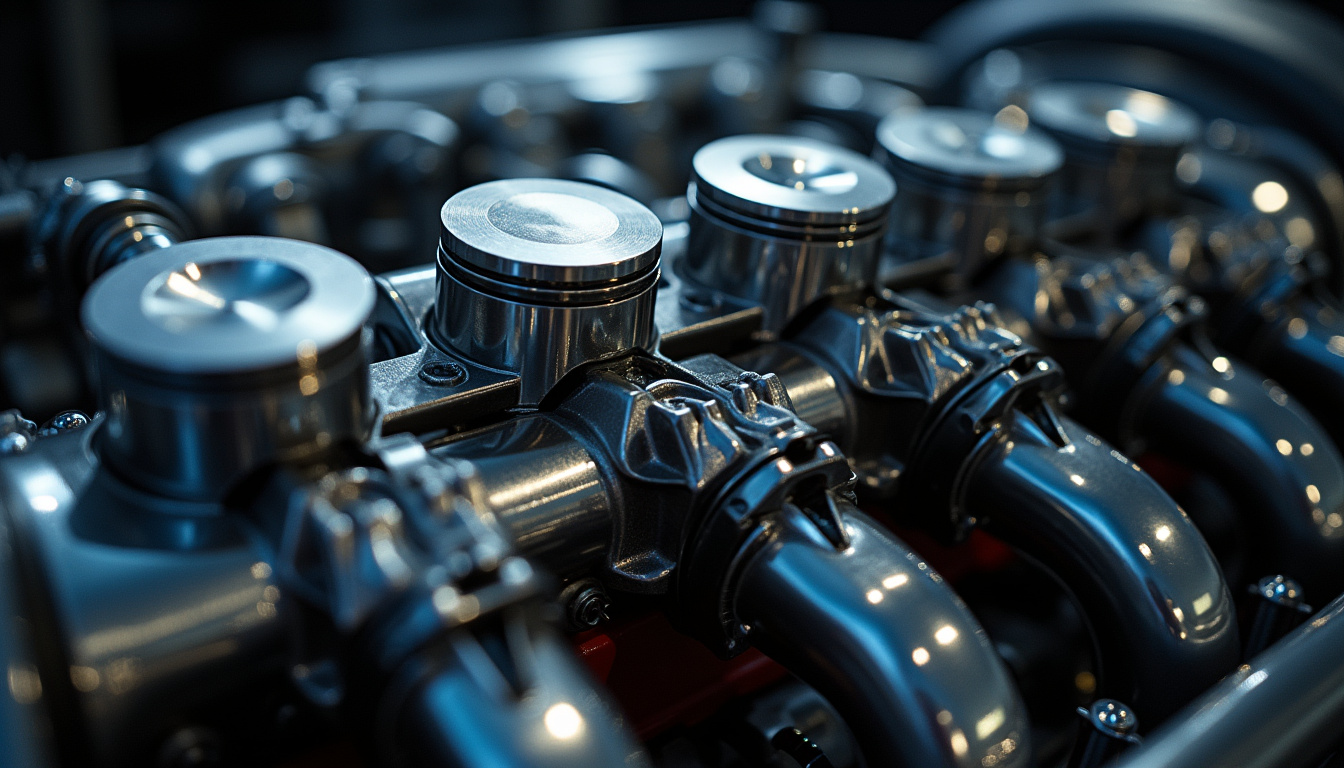 Vue intérieure du moteur V10 de l